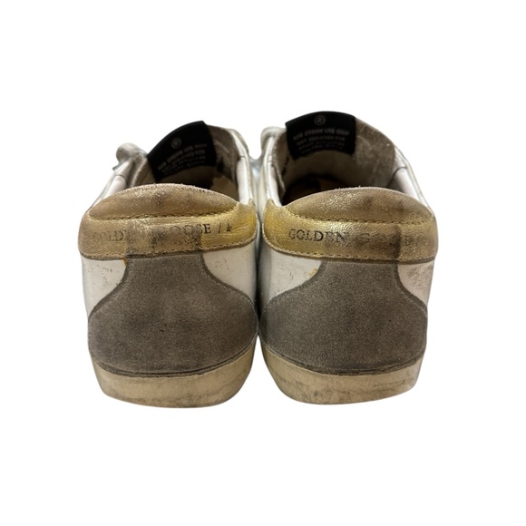 Golden Goose Superstar White Star Sneakers Designer Distressed EU 37 7 US - Picture 9 of 16